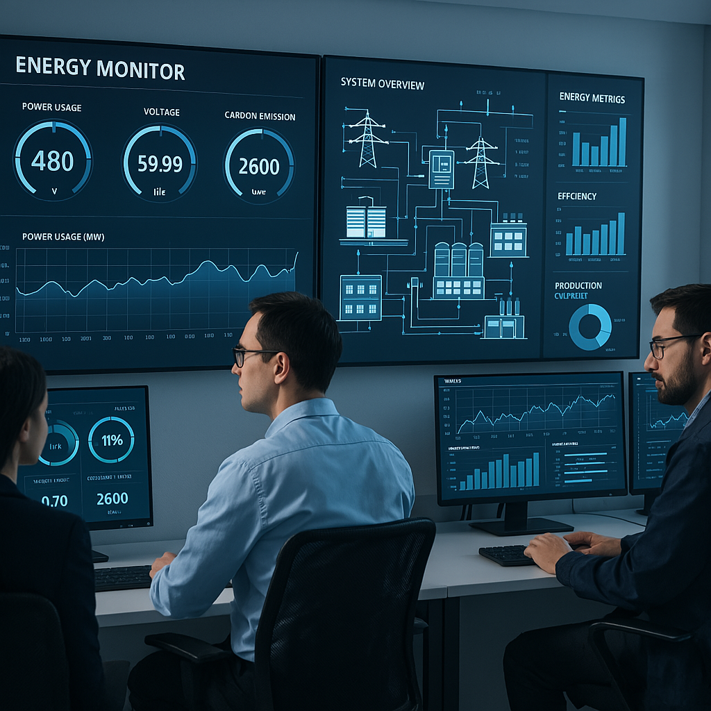 Detailed view of site-wide energy consumption monitoring dashboard