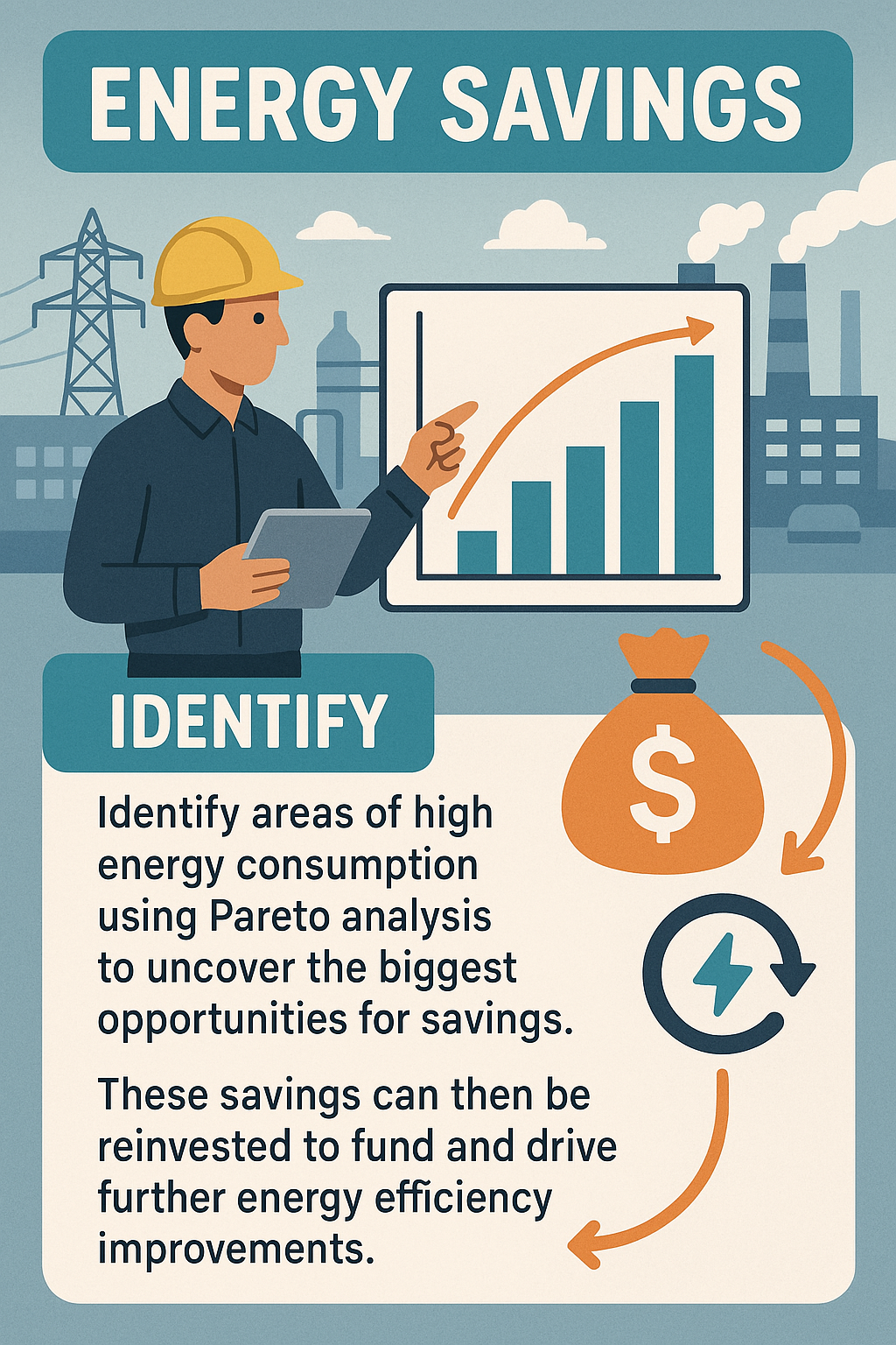 Control room showing site-wide energy consumption analysis